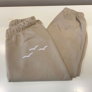 Lazy pant sweatpants beige xs